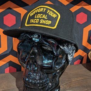 DIXXON Support Your Local Taco Shop Black / Gold Patch Hat